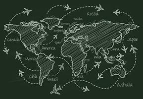 Chalk World Map